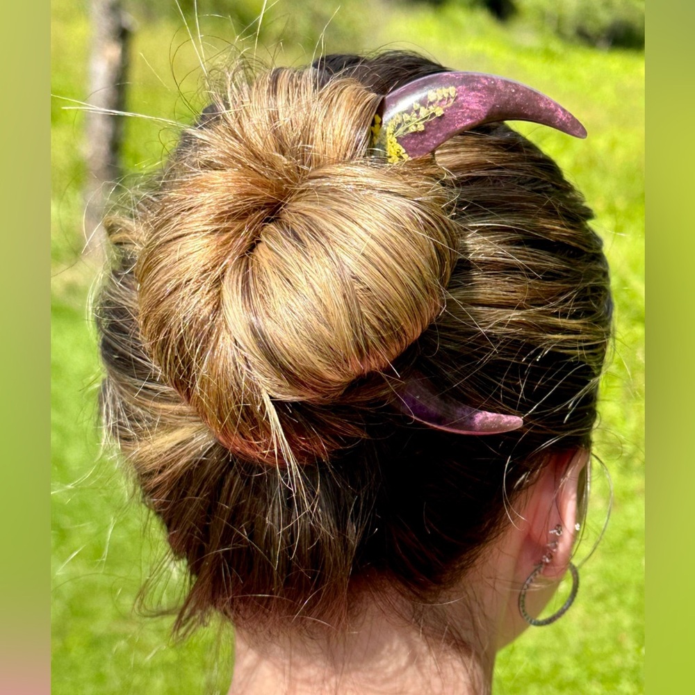 Floral Moon Hairpin